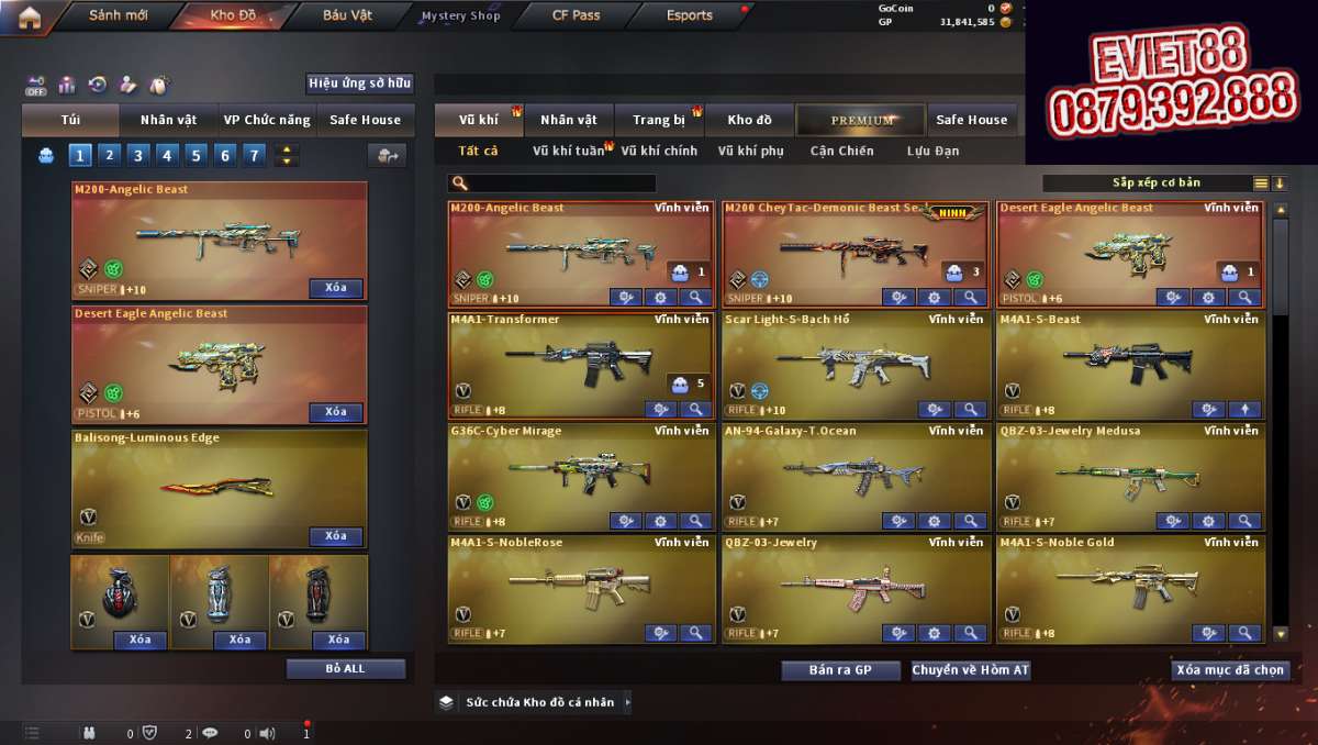 shop acc cf uy tin gia re